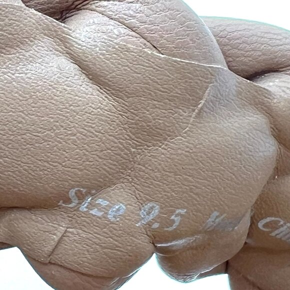 Dolce Vita Womens Size 9.5 Beige Tan Nude Braided Heels Sandals Shoes - Picture 13 of 14